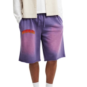 Pantalones Cortos de Algodón Ecológico Lavado con Efecto Desgastado para Hombre, Estilo Urbano, Jogging, Vintage, OEM, 2026 - Product Image 1