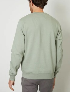 Men's Lightweight Long Sleeve Crewneck <b>Sweatshirts</b> Winter Warm Comfortable Casual Sportswear Custom Logo Print <b>Plain</b> <b>Sweatshirt</b> - Product Image 2