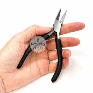 Stainless Steel <b>Flat</b> Nose Pliers Super Fine Tip | Lightweight Precision Jewelry Making Tool Comfort Grip Handles <b>Box</b> Joint - Product Image 5
