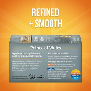 Twinings Prince of Wales Black <b>Tea</b> Individually Wrapped Bags, 20 Count (Pack of 6) 120 Teabags - Product Image 3