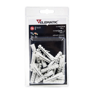 Elematic Blister Tassello E/Va 8 Con Vite Da 10 Pz - Product Image 1