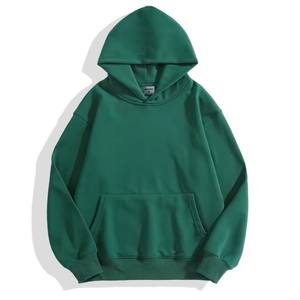 Custom High Quality Solid Color Plain Pullover Streetwear Oversized Screen Print Logo Hoodies <b>for</b> Men - Product Image 3