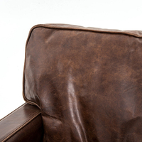 Canapé Chesterfield en cuir véritable Blue Ocean, trois places, en forme de L, extensible, convertible, mobilier moderne pour la maison, salon