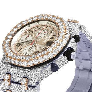 Montre de luxe en moissanite hip-hop glacée pour homme - Product Image 2