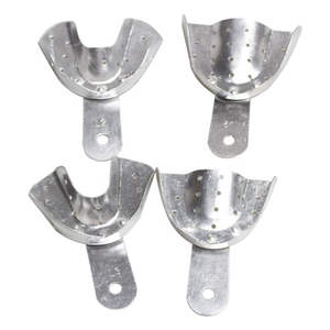 Bandejas dentales Bandejas de impresión de acero inoxidable Bandeja de dientes dentales Proveedor de instrumentos quirúrgicos de acabado polaco de Pakistán - Product Image 2
