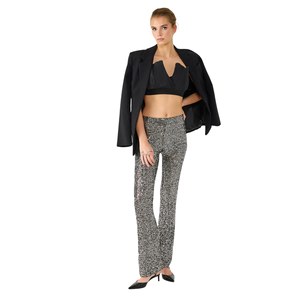 Pantalons décontractés élégants pour femmes, taille haute, confortables, respirants, en toile, taille XL, pour le travail - Product Image 2