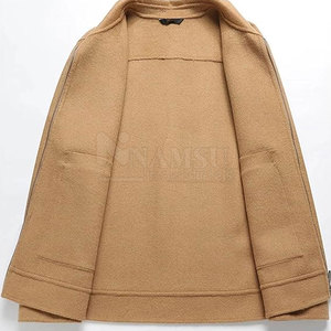 Nouvelle arrivée de fabrication en usine veste en laine à manches longues pour hommes veste en laine personnalisée en gros pour hommes - Product Image 3