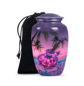 <b>Guitar</b> Urn for Ashes Adult Male Ashes for Women Human Ashes Cremation Memorial Urn for Mom Funeral Burial Urn Custom Size - Product Image 1
