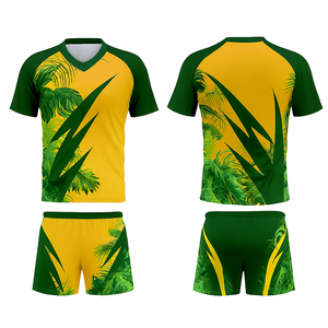 Ensemble d'uniformes de volley-ball à logo personnalisé, vêtements d'équipe, kit d'entraînement sportif, 100% polyester, impression numérique, adulte unisexe - Product Image 5