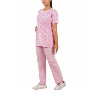 Vente chaude femmes séchage rapide infirmière Stretch gommages ensembles personnalisé de haute qualité tricoté en gros médecins infirmières gommage uniformes - Product Image 3