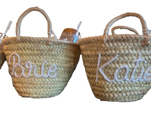 Bridal <b>Shower</b> - Customized Straw <b>Bags</b> Macrame Beach <b>Bags</b> Direct From Indian Supplier - Product Image 1