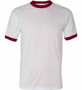 Jersey Poliéster Algodón Hombres Relaxed Fit Lightweight Ringer T Shirt - Product Image 4