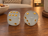 Tuiles de mahjong personnalisées, ensemble américain de 160 pièces en acrylique blanc ivoire