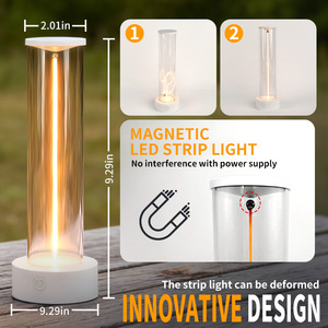 USB Type-C Rechargeable LED Strip Night Light Innovative <span class=keywords><strong>Quantum</strong></span> Floating Table Warm White pour Bedroom Outdoor Portable - Product Image 3