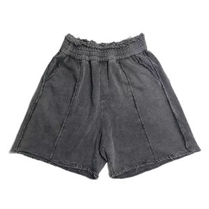 <b>Top</b> Quality Wholesale High Quality Designer <b>Distressed</b> French Terry Cotton Sweat Jogger Shorts - Product Image 5