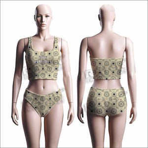 เซ็ตบิกินีของผู้หญิงชุดบิกินี่ทำจากโพลีเอสเตอร์ดีไซน์ตามสั่งใหม่2025 - Product Image 2