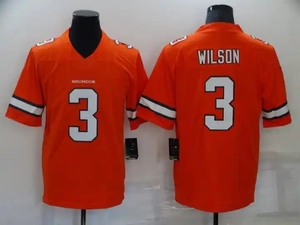 Boş <span class=keywords><strong>Rugby</strong></span> gömlek 3 Russell Wilson 2 Patrick Srutain II 33 Javonte Williams özel amerikan futbol topu <span class=keywords><strong>Denver</strong></span> <span class=keywords><strong>Broncos</strong></span> Jersey