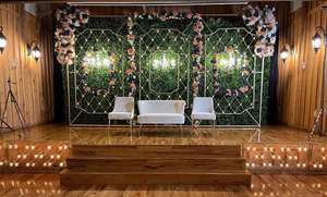 La mejor vela de escenario de boda, pared trasera, escenario de boda hindú, Marco trasero ovalado, vela de lujo, pared de fondo - Product Image 6