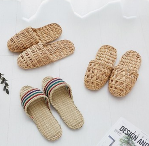 Sandales d'intérieur naturelles écologiques en jacinthe d'eau tissées à la main pour hôtels, maisons et modes de vie durables - Product Image 6