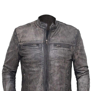 Veste d'hiver 2025 pour hommes, respirante et imperméable, de taille plus avec logo unique et col montant en cuir, vente en gros personnalisée - Product Image 5