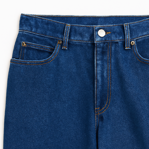 Plus Size Cotton/Polyester Men's Baggy <b>Jeans</b> Customized Logo Straight Pattern Mid <b>Waist</b> Light Breathable Outdoor Workout Casual - Product Image 5