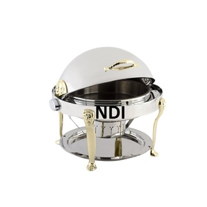 Accesorios de Catering, plato de frotamiento de Metal, acabado de níquel, bodas, fiestas, encimera, decoración, plato de frotamiento de acero inoxidable - Product Image 2