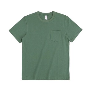 Custom Logo High Quality Men's 100% Cotton Tshirt With <b>Pocket</b> Casual <b>Pocket</b> T-<b>shirt</b> for men - Product Image 1