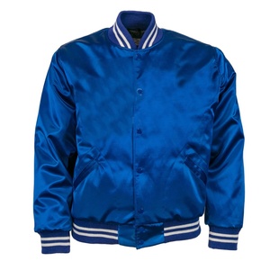 Chaqueta Bomber de Satén Personalizada para Hombre, Chaqueta de Béisbol Personalizada con Bordado Varsity de Alta Calidad - Product Image 1