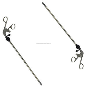 Pinza de agarre giratoria laparoscópica con mango de trinquete manual de acero inoxidable CE ISO13485 para cirugía de precisión - Product Image 2