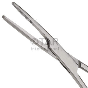 Pince hémostatique droite Pinces de verrouillage en acier inoxydable de qualité supérieure Mâchoires dentelées Hémostats polyvalents Pince à épiler Instruments médicaux - Product Image 5