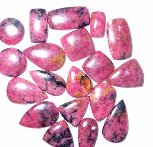100% cuarzo Rodonita Natural piedras preciosas sueltas cabujón mezcla forma precio al por mayor para la fabricación de joyas - Product Image 1