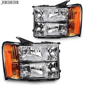 Mejores precios GMC Sierra 2007-2013 Faros laterales amarillos galvanizados semiensamblados halógenos originales estándar de EE. UU. - Product Image 1