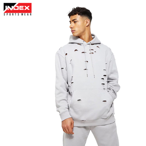 Sudadera con capucha Fabricante Diseñador Personalizado Algodón de alta calidad French Terry Vintage Sudaderas con capucha desgastadas Lavado ácido Sudaderas con cremallera para hombres - Product Image 1