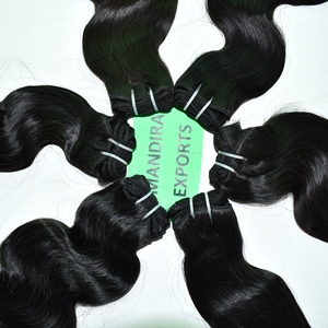 100% cheveux indiens vierges bruts non transformés 8-32 pouces Bundles Bodywave sans produit chimique Extensions de cheveux humains de couleur noire - Product Image 6