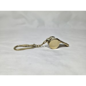 พวงกุญแจนกหวีดทองเหลืองขัดเงาสำหรับการเดินเรือพวงกุญแจไม้โลหะปรับแต่งโลโก้ได้ตามต้องการ - Product Image 5