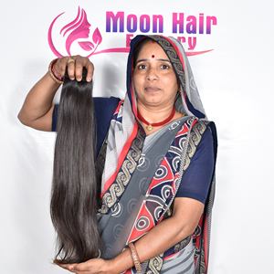 Cheveux indiens bruts de la meilleure qualité, produit bon marché, fabricant de cheveux naturels, fournisseur de cheveux vierges bruts, cheveux raides crépus, prix d'usine - Product Image 6