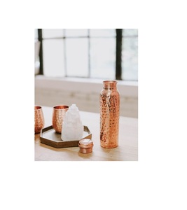 Top quality <b>Water</b> <b>Bottle</b> Made of Pure Copper For Office <b>Gym</b> And Yoga Ayurveda Recommended Copper <b>Bottle</b> exporter from India - Product Image 2