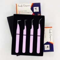 Pince à cils professionnelle personnalisée 45/90 degrés en acier inoxydable pour extensions de cils, longueur 10 mm, précision et durabilité