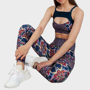 Conjunto de Yoga de 2 Piezas para Mujer, Estampado Animal, Corte Regular, 100% Algodón, Felpa, Sublimación de Alta Calidad, Sin Costuras, Talla XL, 2024 - Product Image 1