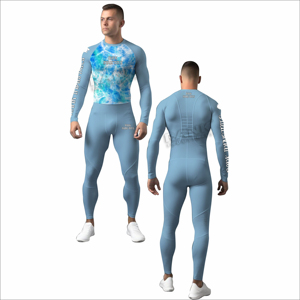 Conjuntos de Rash Guard para Hombre con Diseño Personalizado por Sublimación, Último Estilo, Gran Venta - Product Image 4
