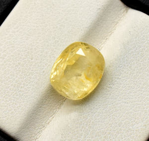 Zafiro Amarillo Natural, Magnífico Zafiro Amarillo Piedra de Corte 8,65 CT Zafiro Calidad Extra Fina 20X11.5mm - Product Image 1