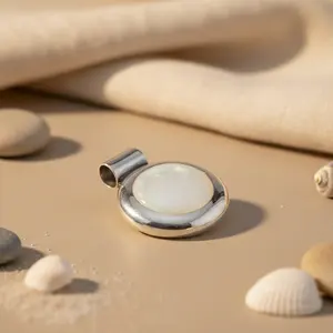 "925 Silver <b>Mother</b> <b>of</b> <b>Pearl</b> Pendant for Women Elegant <b>Jewelry</b>" - Product Image 3