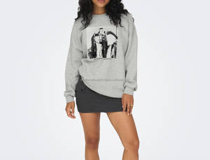 เสื้อสเวตเตอร์โอเวอร์ไซส์สำหรับผู้หญิงเสื้อกันหนาวแบบสวมหัวคอกลมขนแกะมีฮู้ดลำลองสวมใส่สบายแฟชั่นฤดูใบไม้ร่วงปรับแต่งได้ - Product Image 6