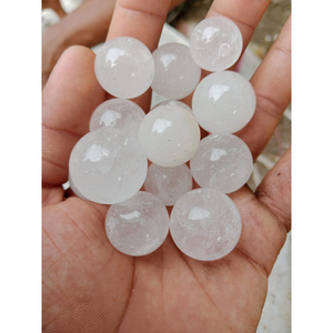 Wholesale Natural Polished White Clear <b>Crystal</b> Quartz White <b>Spheres</b> Gemstone Love Healing <b>Sphere</b> Stone for Gifts Decoration - Product Image 4