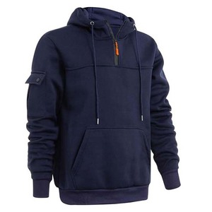 Sudaderas con Capucha de Algodón de Alta Calidad para Hombre, con Cierre de Cremallera de un Cuarto, Diseño Estampado, Gruesas - Product Image 3