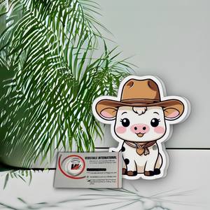 Paleta de Pestañas Magnética Acrílica con Diseño de Vaca con Sombrero, Corazón, Flor y Mariposa, para Extensiones de Pestañas, en Oferta - Product Image 6