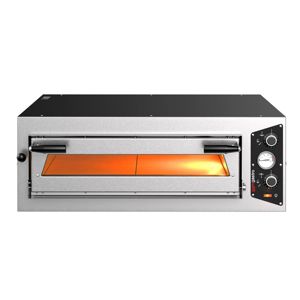 Four à pizza électrique à un seul niveau - Plateau en pierre réfractaire - 4 x 30 cm (12 po) - Triphasé - Commandes mécaniques - Jusqu'à 450°C - Product Image 5
