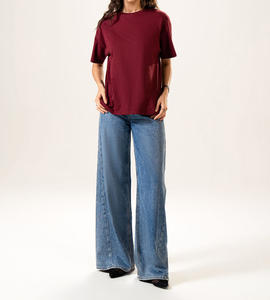 T-shirts décontractés pour femmes en coton de haute qualité, personnalisables avec logo imprimé, respirants et à séchage rapide, service OEM/ODM, vente en gros pour l'été - Product Image 5