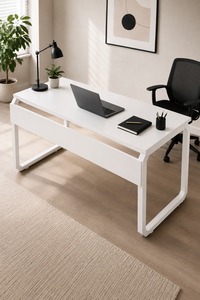 Bureau d'ordinateur portable, table d'ordinateur moderne, table de bureau, table d'étude pour chambre à coucher, bureau d'ordinateur contemporain, bureau de travail - Product Image 2