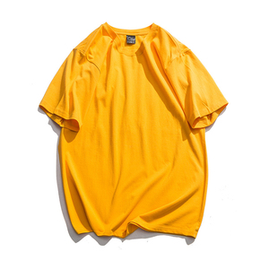 T-shirts pour hommes de qualité supérieure, manches courtes, col rond, couleur unie, t-shirts en coton écologiques pour hommes - Product Image 3